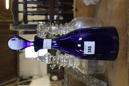 5 glass decanters